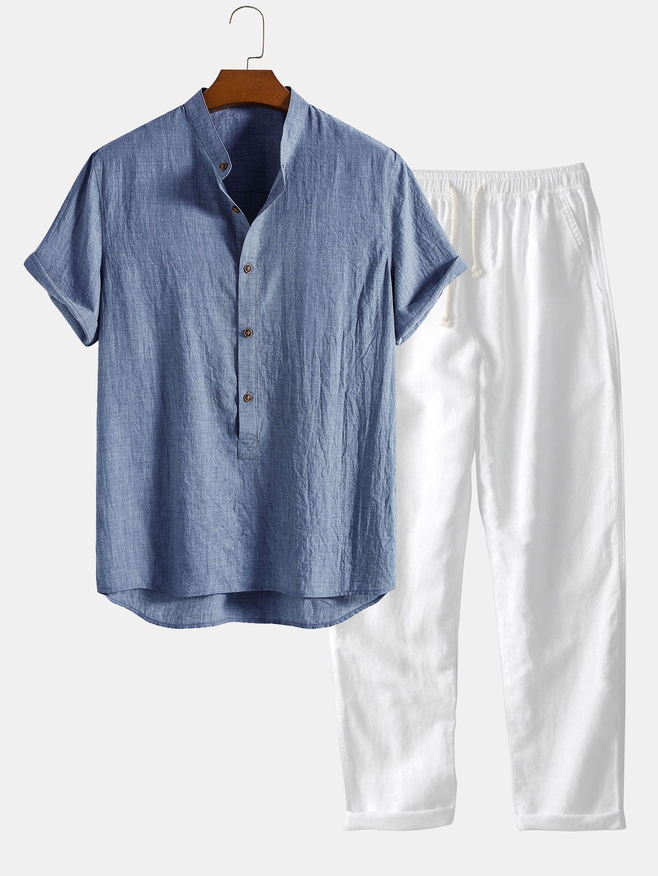 Short Sleeve Knit Polo Set