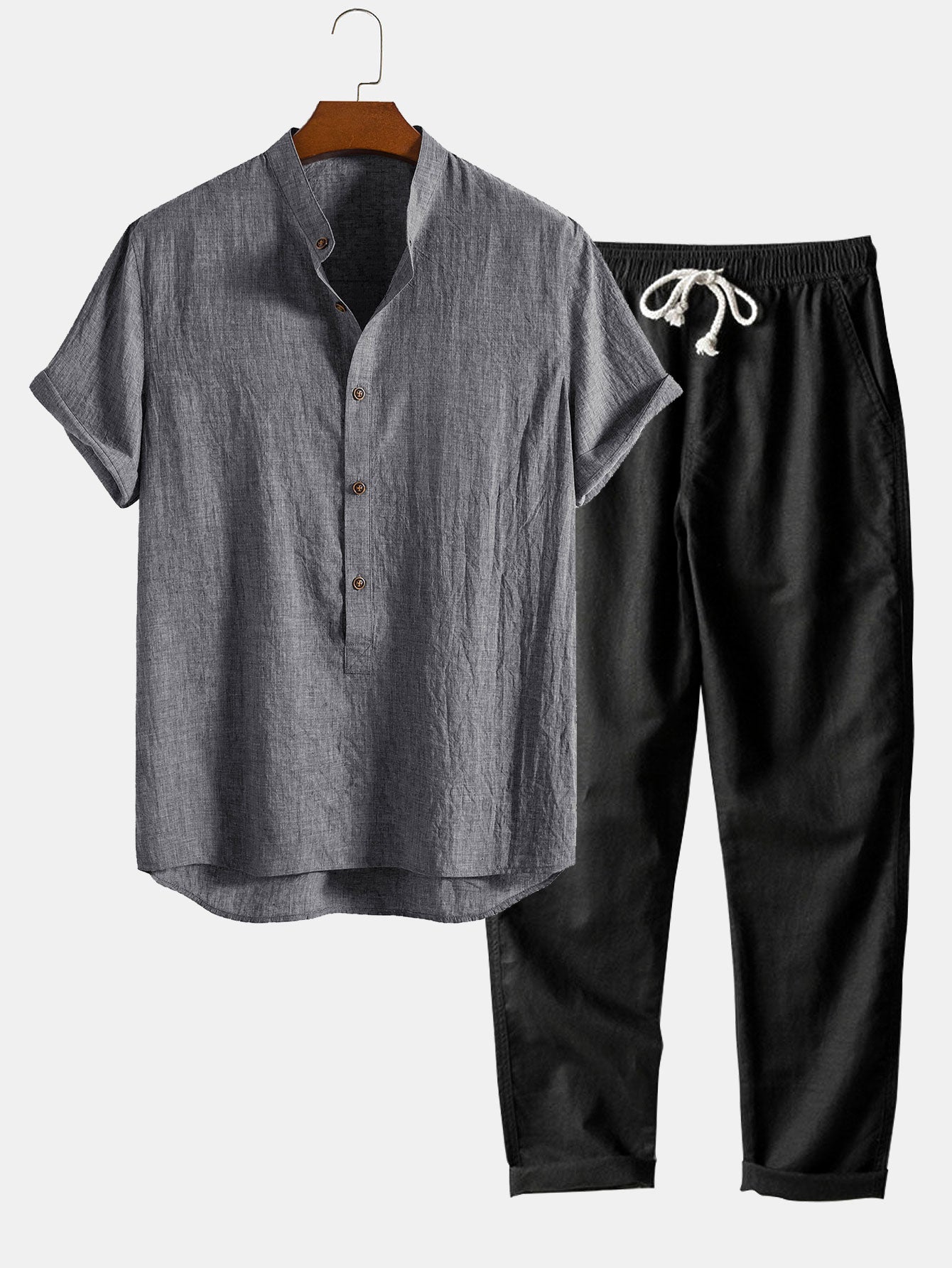 Short Sleeve Knit Polo Set