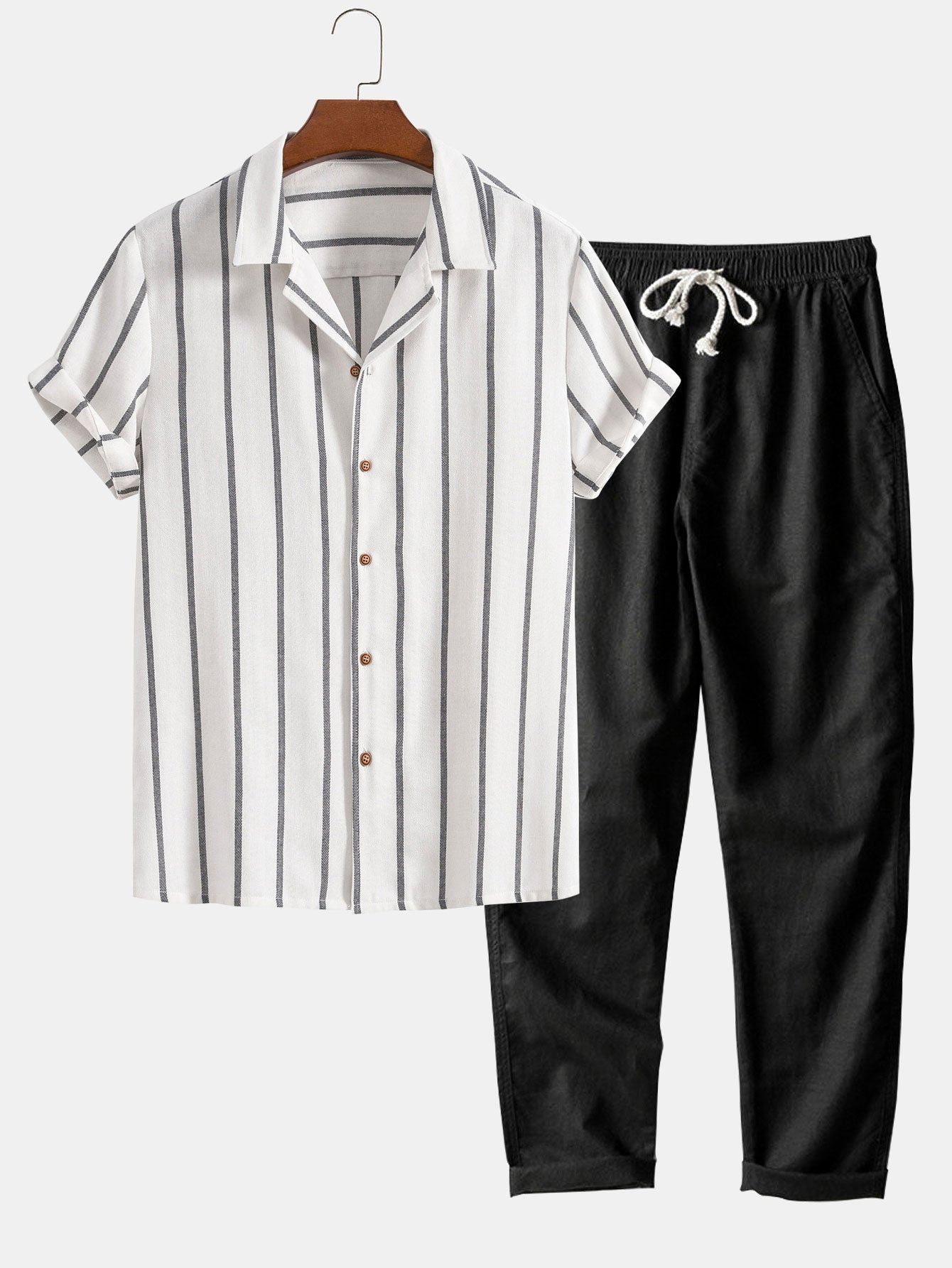Short Sleeve Polo And Trouser Set