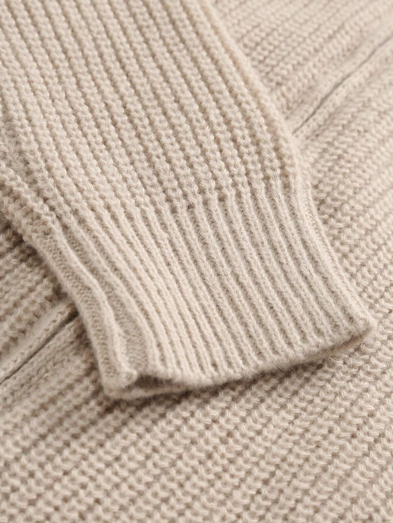 Zipped Knit Cardigan