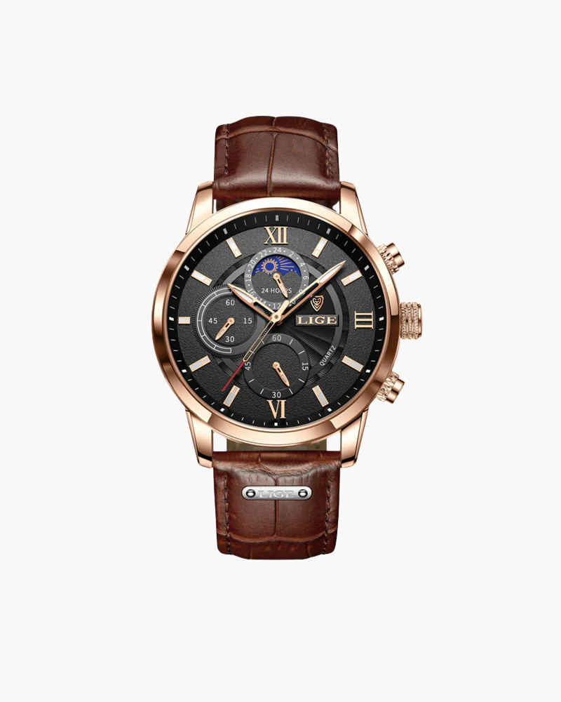 Waterproof Leather Strap Watch