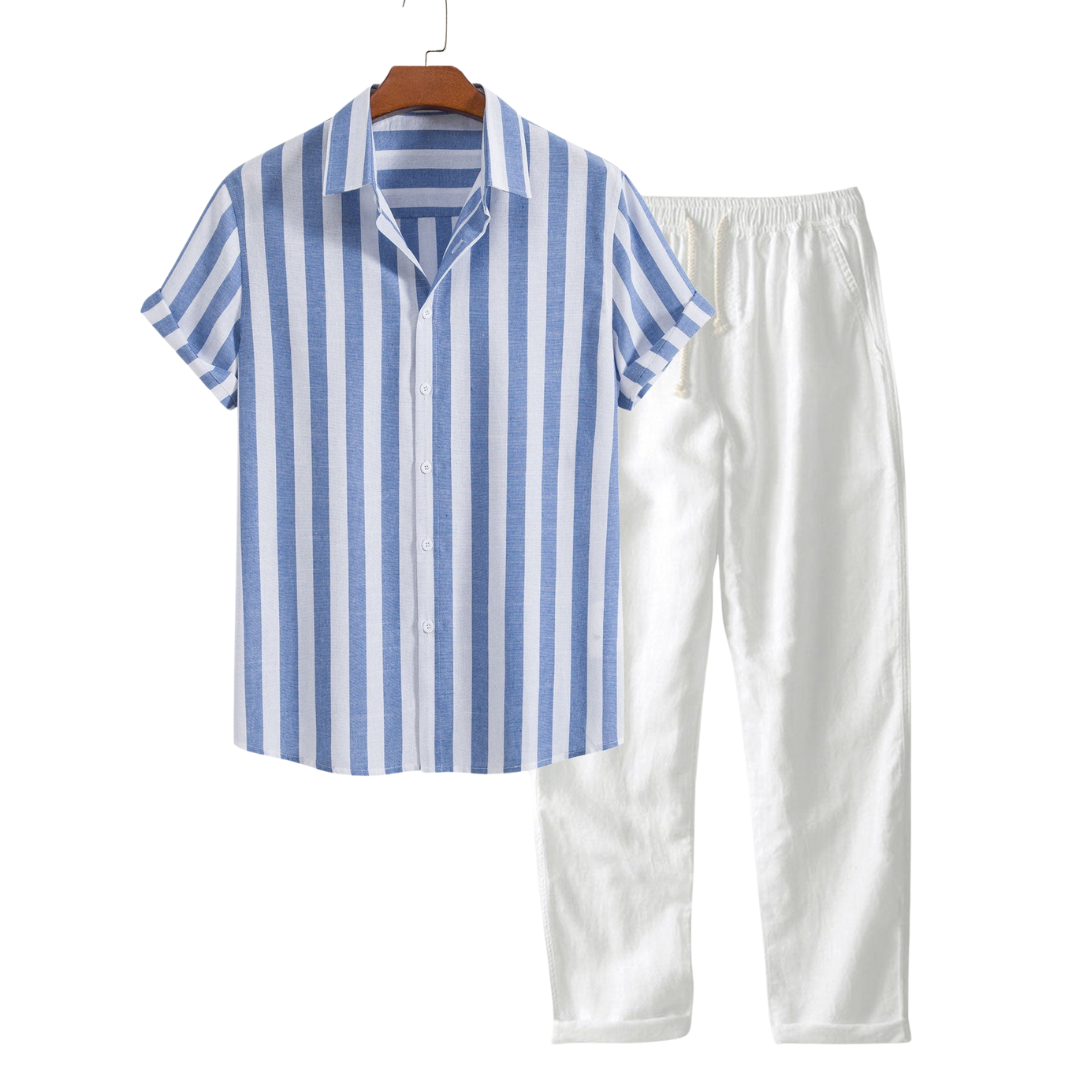 Short Sleeve Shirt And Trouser Set
