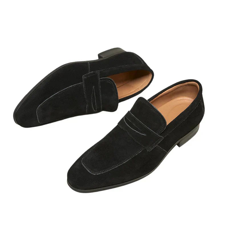 Suede Strap Moccasins