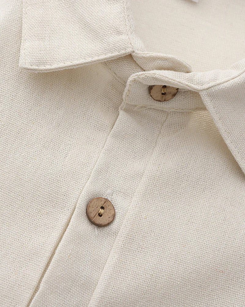 Oversized Linen Polo