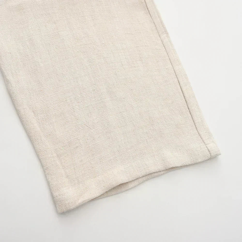 Slim Fit Linen Trousers