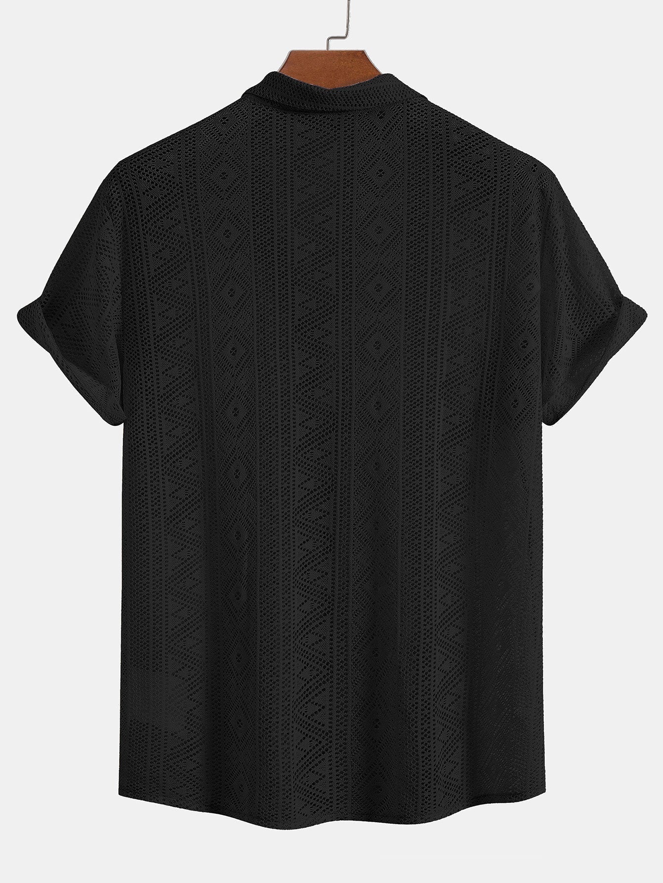 Short Sleeve Textured Polo Set