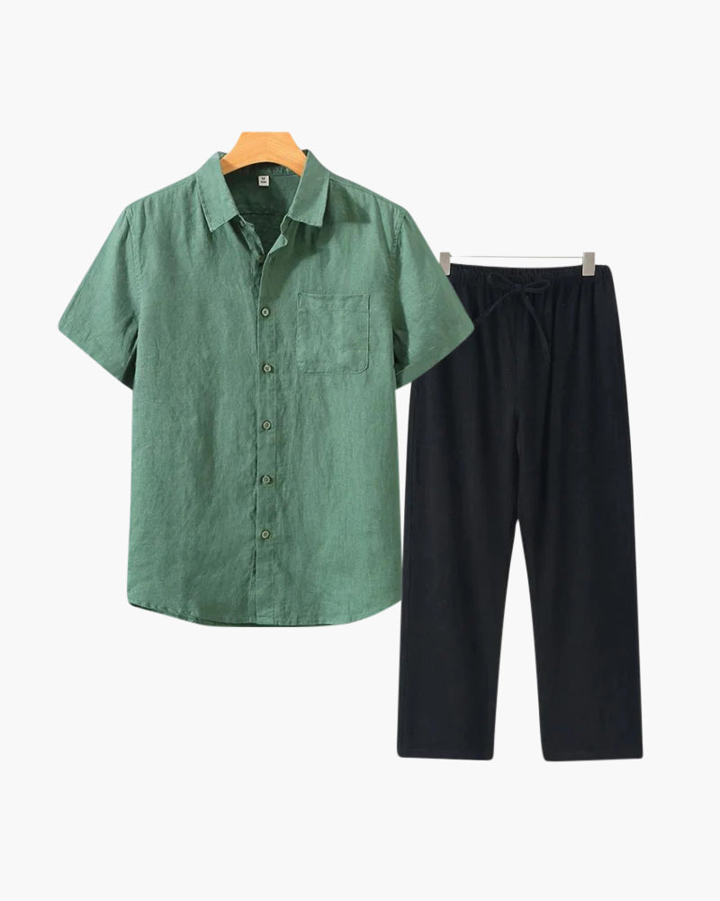 Linen Shirt and Trouser Set