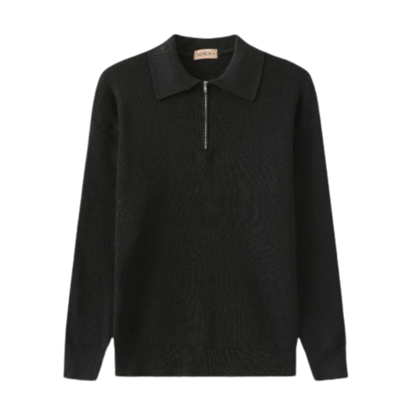 Long Sleeve Polo Sweatshirt