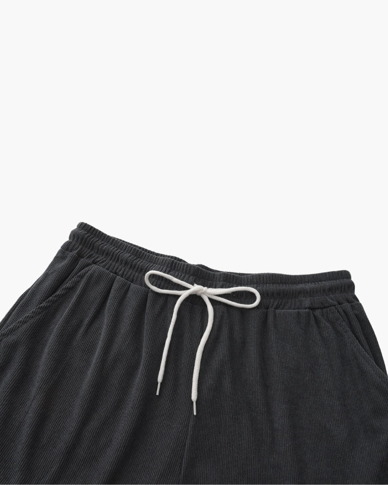 Corduroy Shirt and Shorts Set