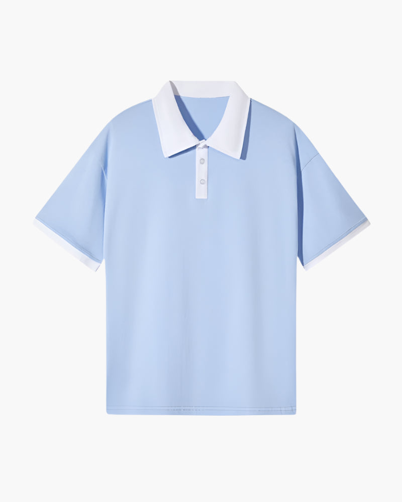 Contrast Collar Polo Shirt