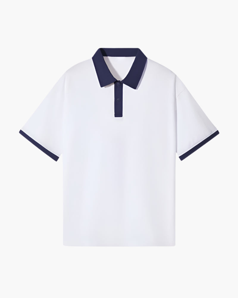 Contrast Collar Polo Shirt