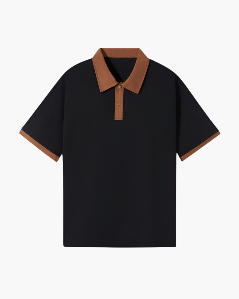 Contrast Collar Polo Shirt
