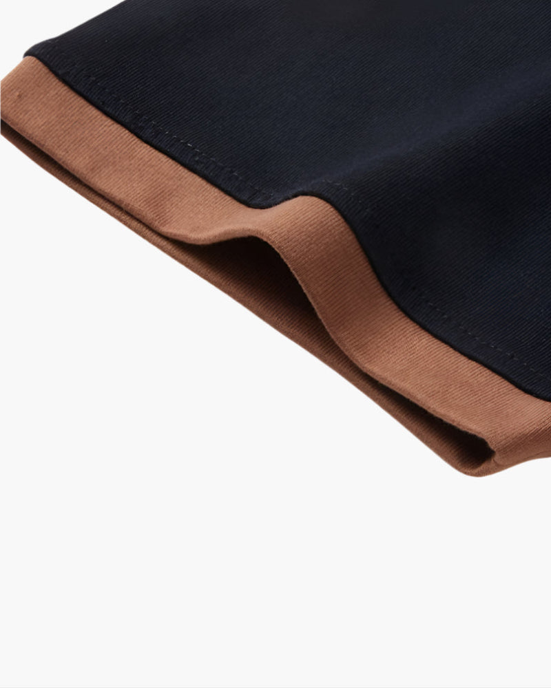 Contrast Collar Polo Shirt