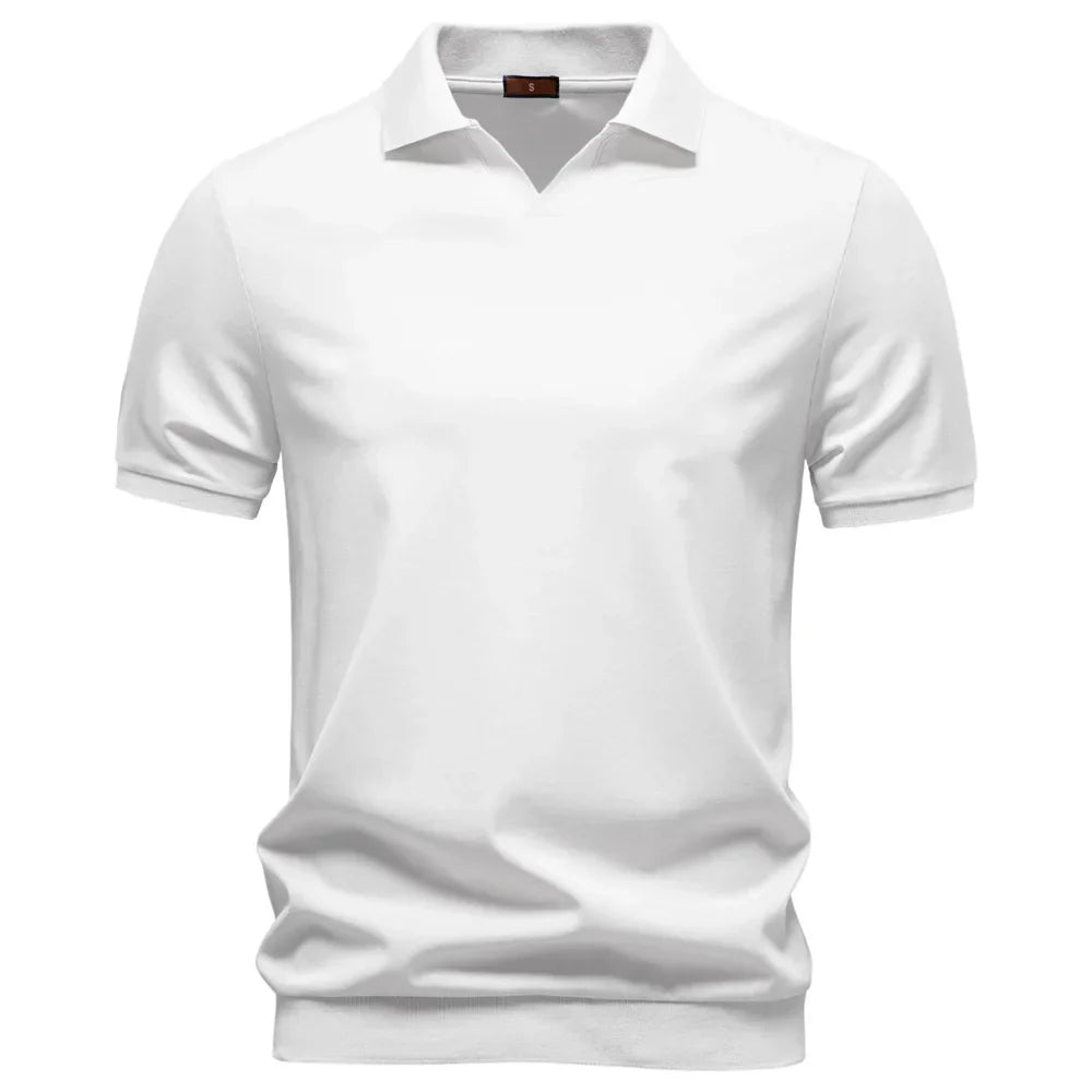 Breathable V-Neck Polo