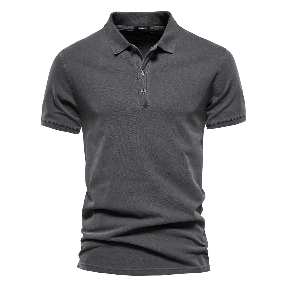Cotton Button Polo