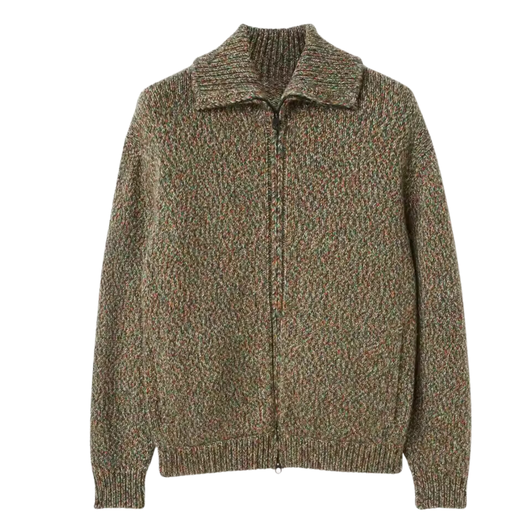 Zip Up Wool Blend Bomber