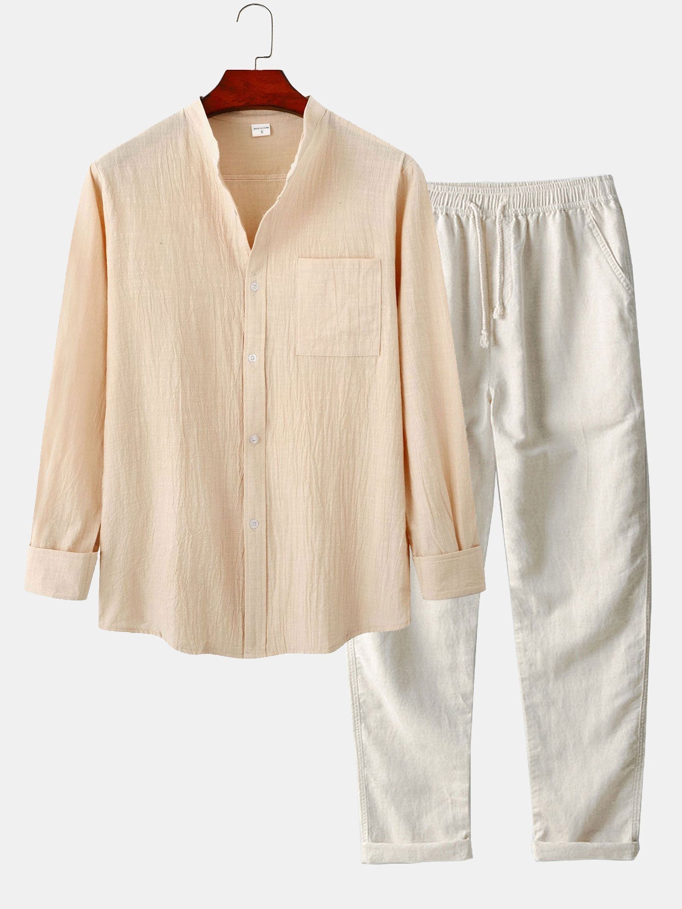 Long Sleeve Polo Trouser Set
