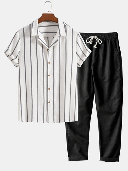 Short Sleeve Polo And Trouser Set