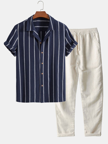 Short Sleeve Polo And Trouser Set