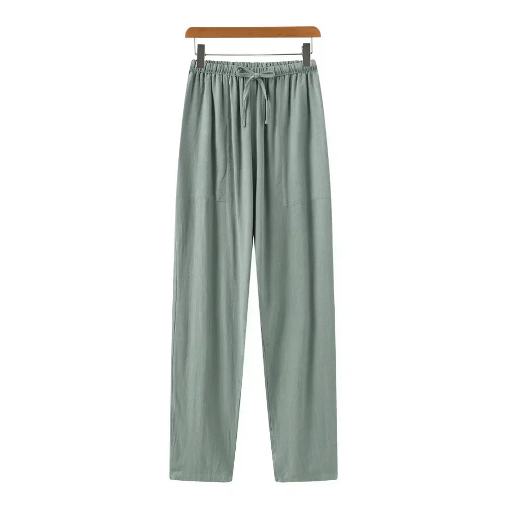 Slim Fit Linen Trousers