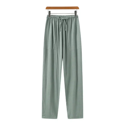 Slim Fit Linen Trousers