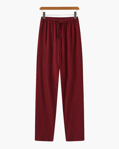 Slim Fit Linen Trousers