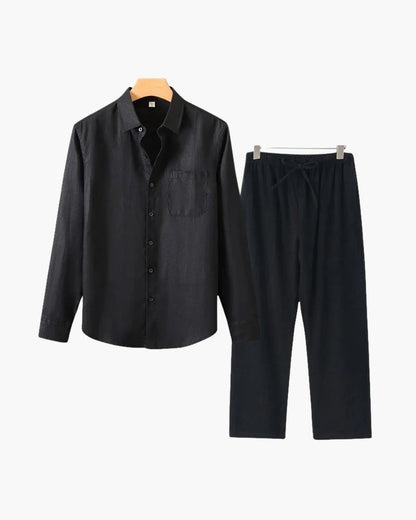 Linen Shirt and Trouser Set (Long Sleeve)