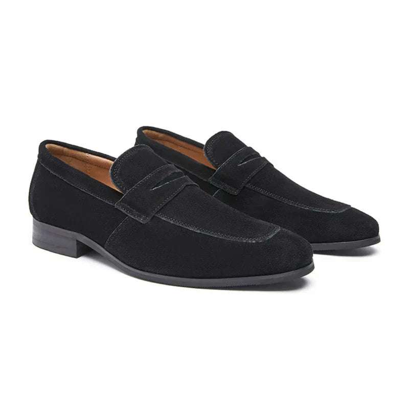 Suede Strap Moccasins