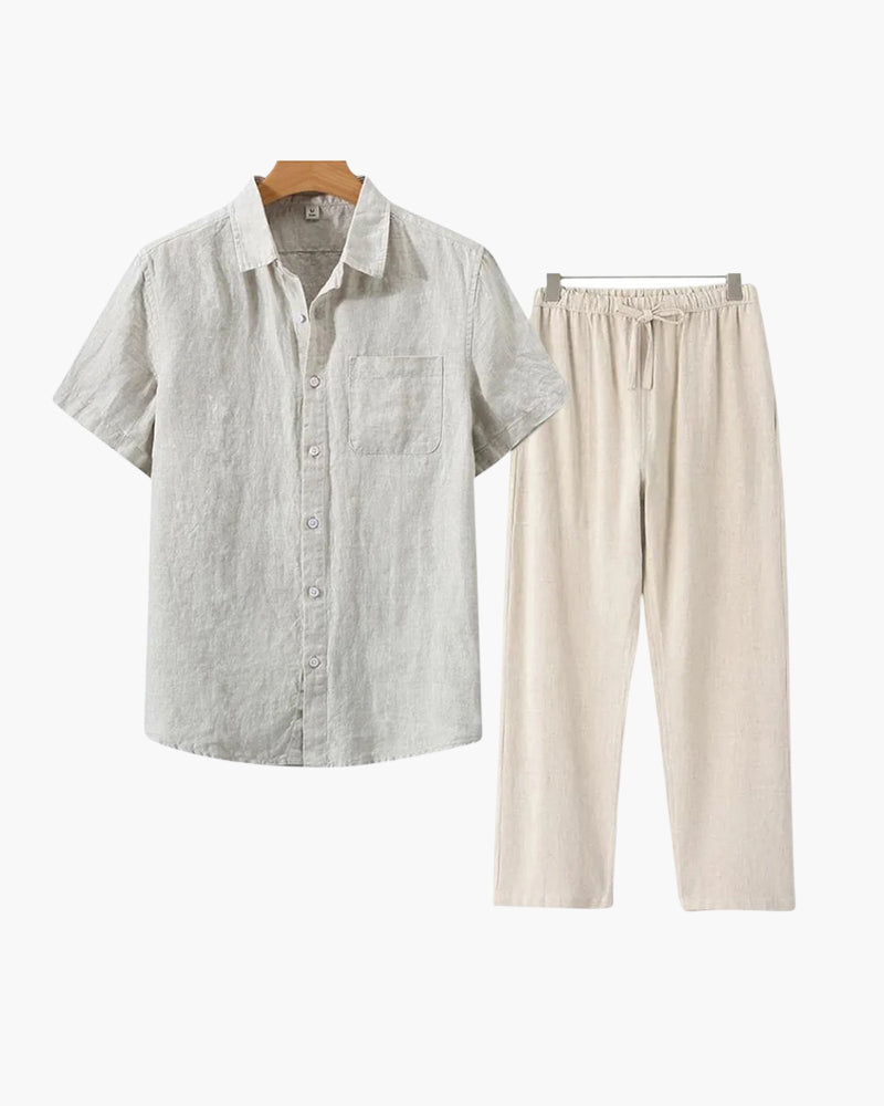Linen Shirt and Trouser Set