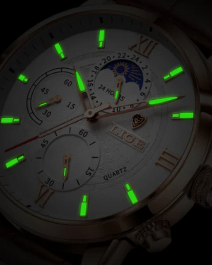 Waterproof Leather Strap Watch