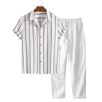 Short Sleeve Polo And Trouser Set
