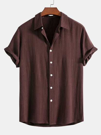 Short Sleeve Waffle Polo Set