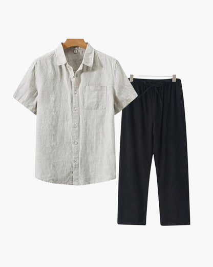 Linen Shirt and Trouser Set