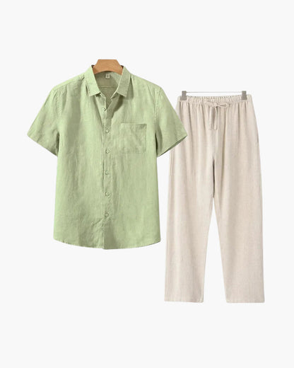 Linen Shirt and Trouser Set