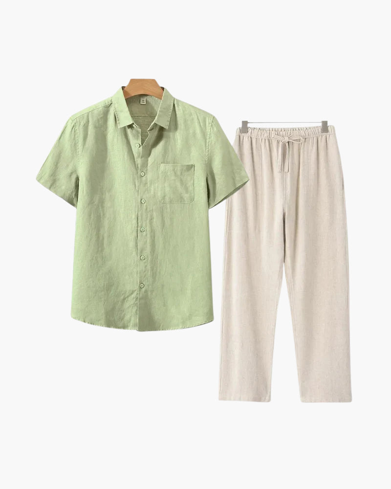 Linen Shirt and Trouser Set