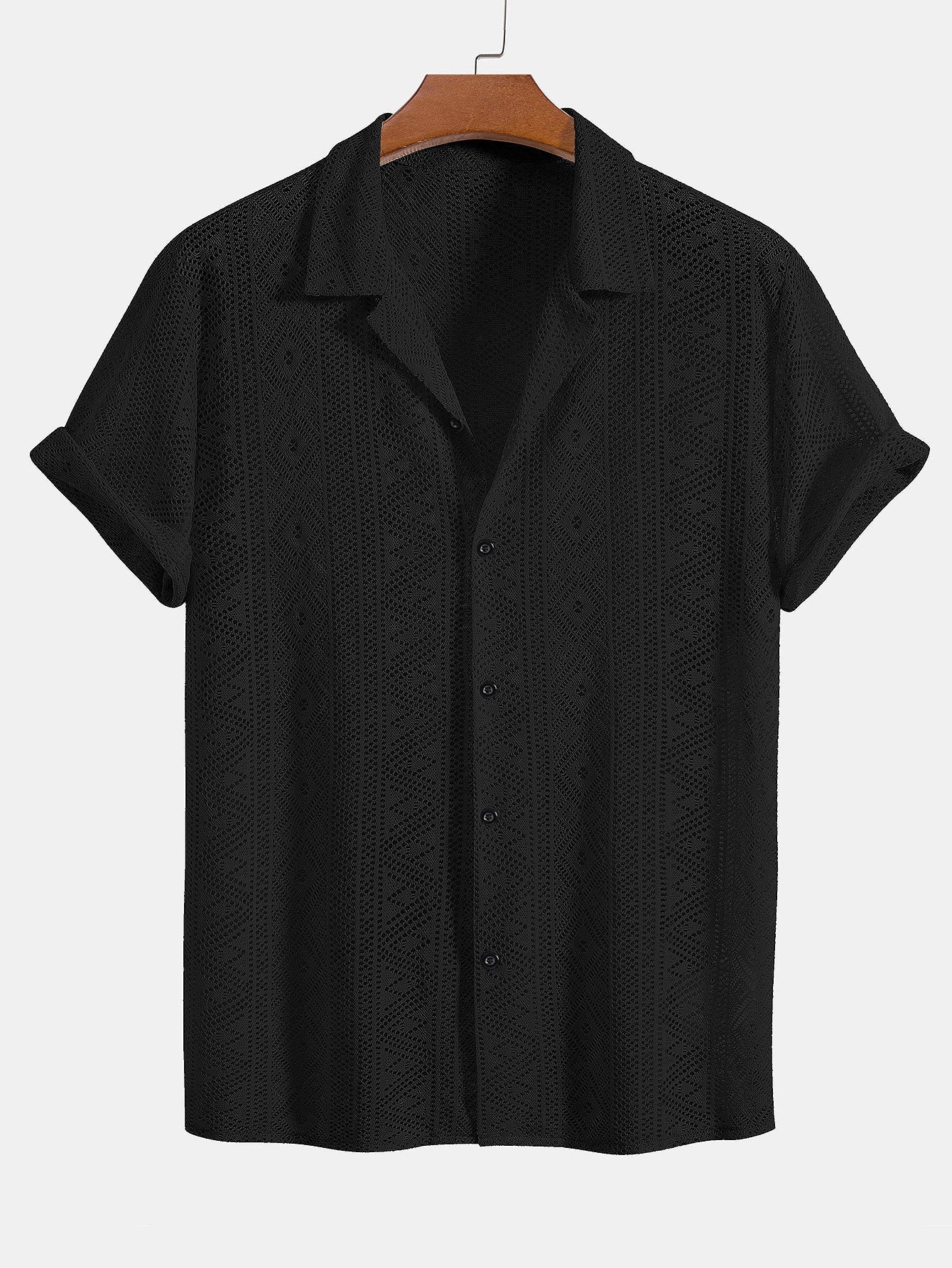 Short Sleeve Textured Polo Set