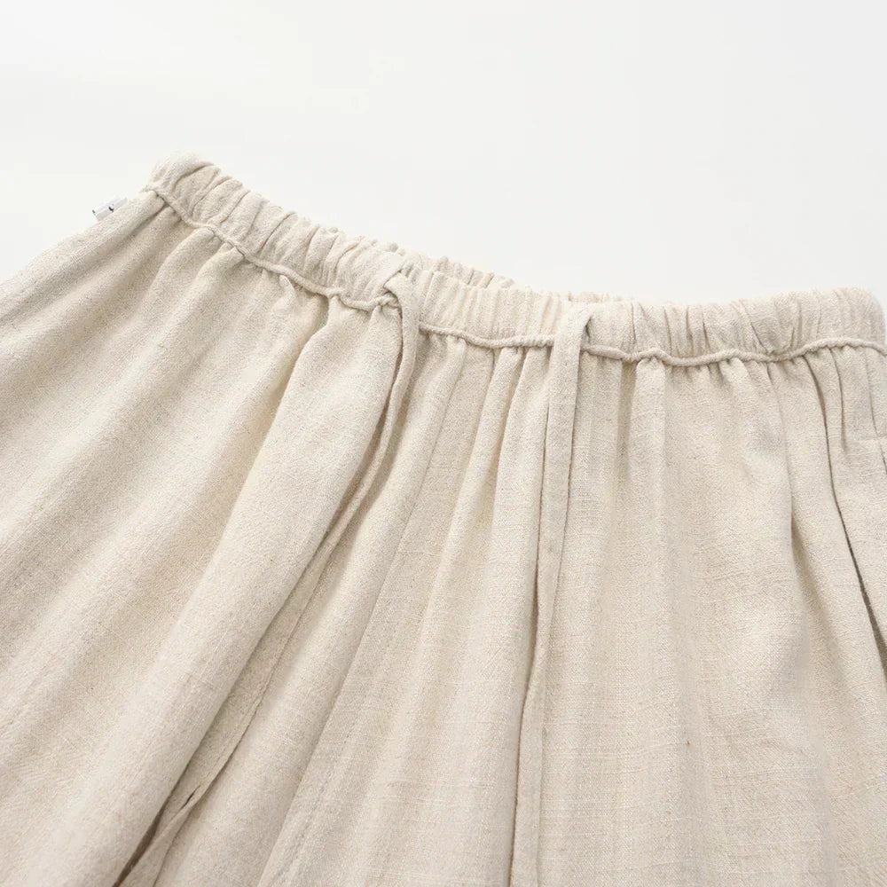 Slim Fit Linen Trousers