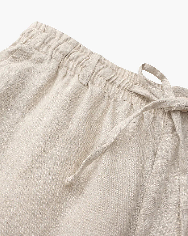 Linen Drawstring Shorts
