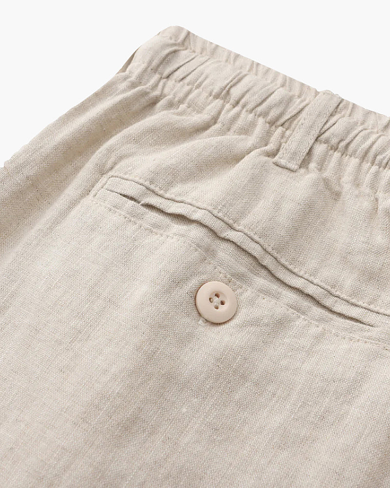 Linen Drawstring Shorts