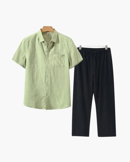 Linen Shirt and Trouser Set