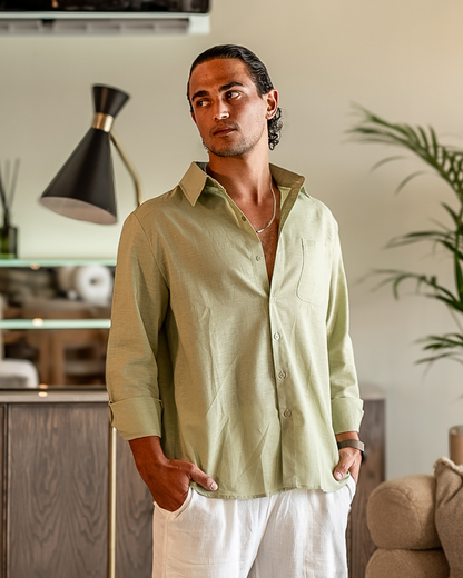 Linen Long Sleeve Shirt