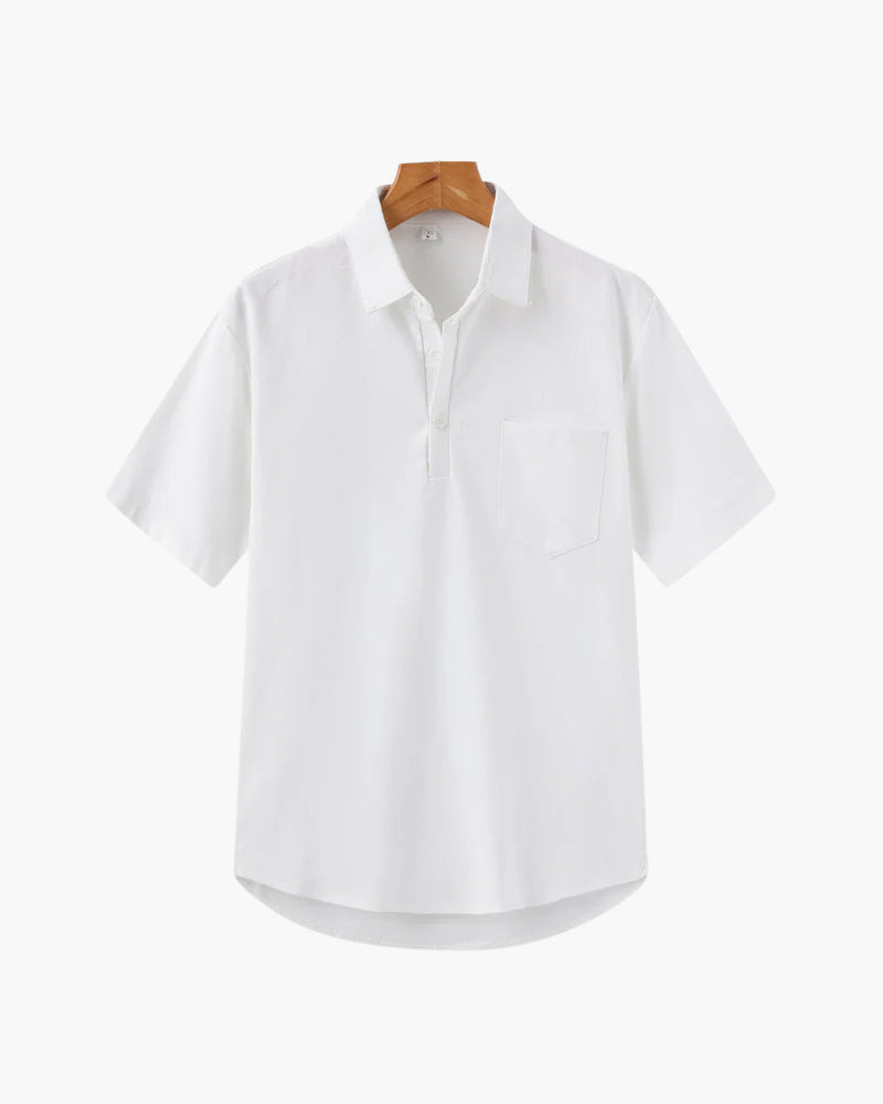 Oversized Linen Polo