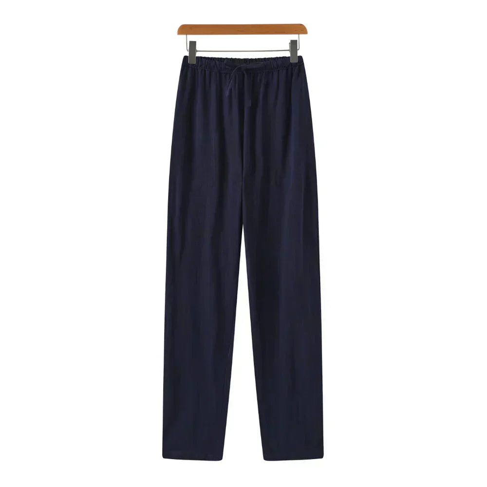 Slim Fit Linen Trousers