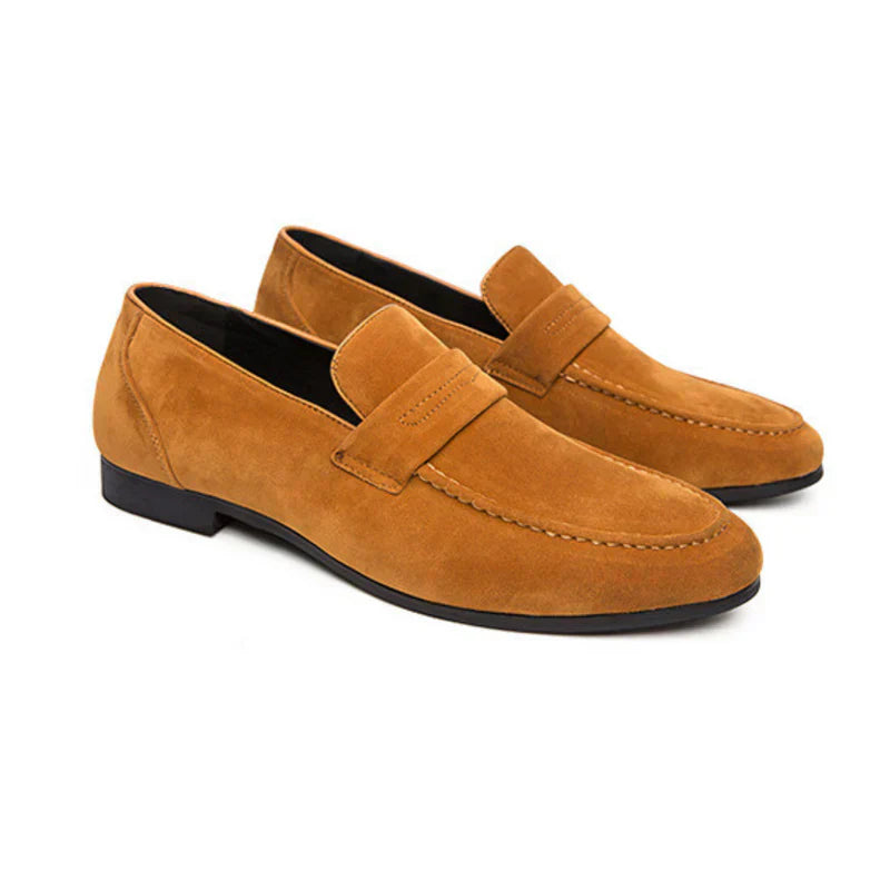 Suede Strap Moccasins
