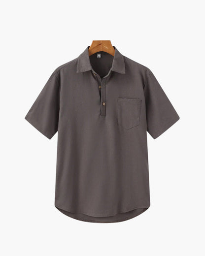 Oversized Linen Polo