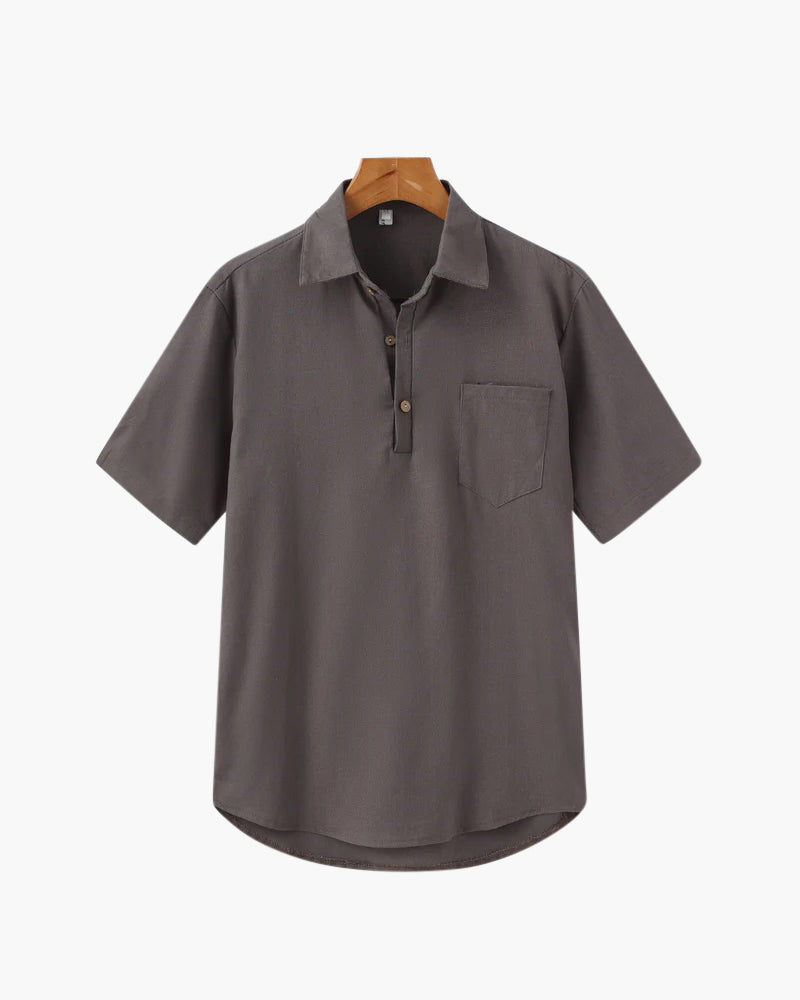 Oversized Linen Polo