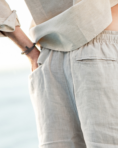Linen Drawstring Shorts
