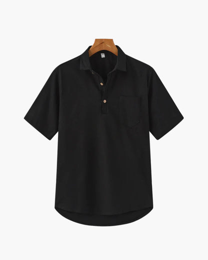 Oversized Linen Polo