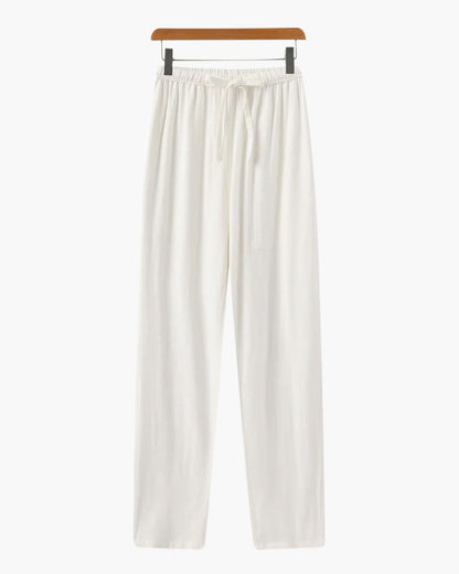 Slim Fit Linen Trousers