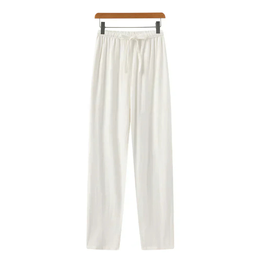 Slim Fit Linen Trousers